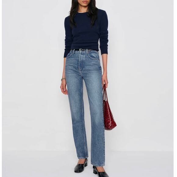 Reformation Cynthia High Rise Straight Jeans - Picture 1 of 10